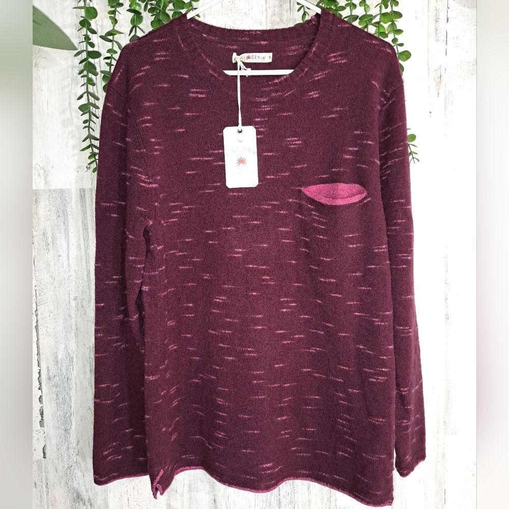 Agave Cypress Long Sleeve Merino Wool Crew Neck